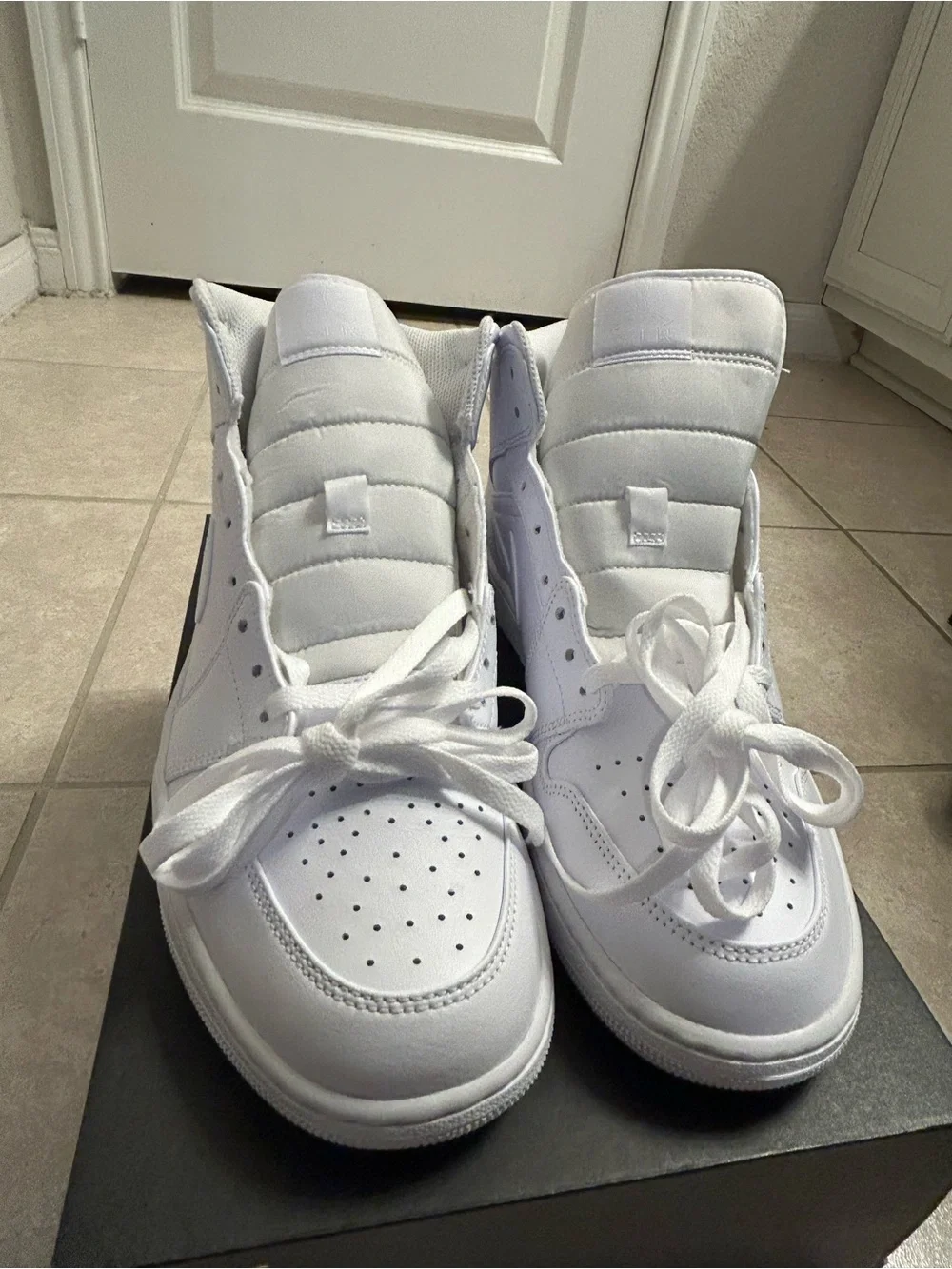 Jordan Kids White High-Top Sneakers